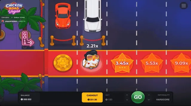 Chicken Road Vegas — شارع النيون في لاس فيغاس