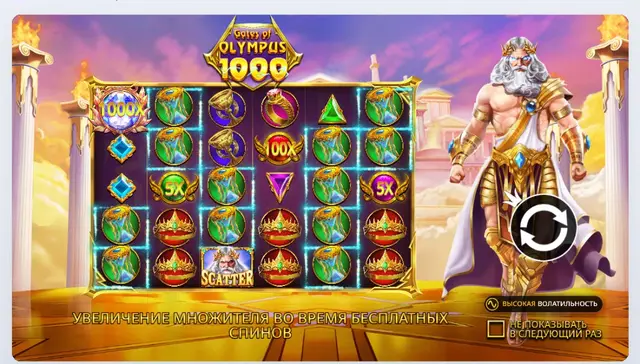 Постер демо Gates of Olympus 1000